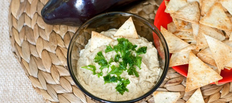 baklažanų užtepėlė baba ghanoush baklažanų dažinys gimtadienio mugė