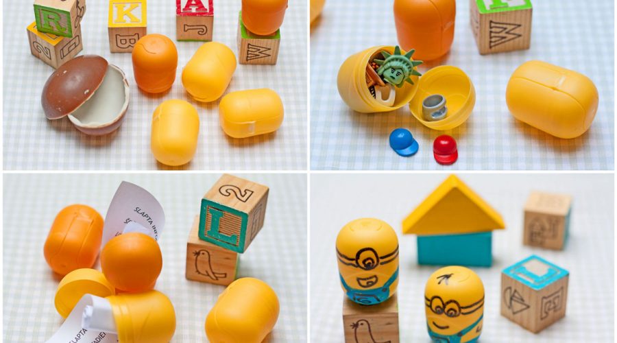 plastikiniai kinder kiaušiniai idėjos gimtadienio mugė