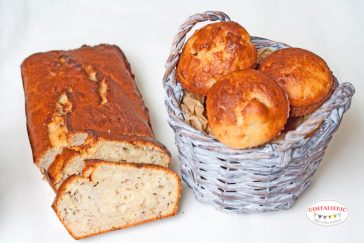 bananų duona su riešutais greitas pyragas vaikams