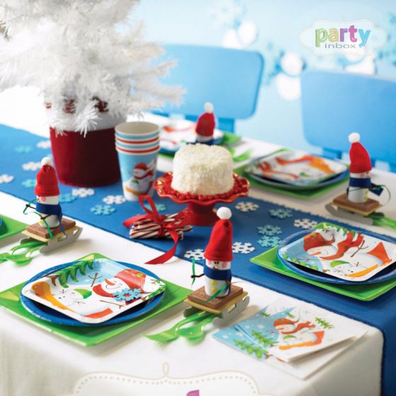 vaikų kalėdos stalo dekoravimui
