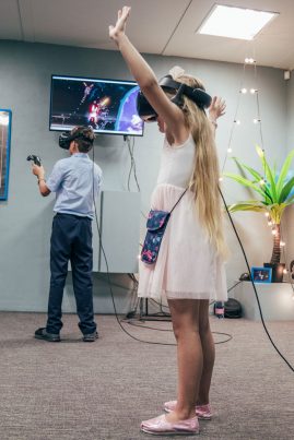 vaiko gimtadienis virtualis realybė