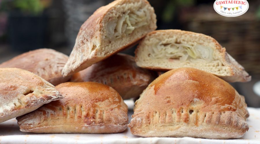 bandelės su kopūstais