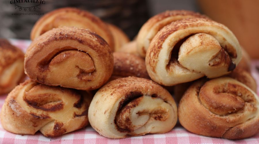 bandelės su cinamonu vaikams