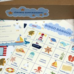 jūrinis gimtadienis – veiklos dėžutė jūros tema